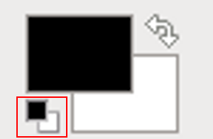 GIMP 描画色を黒に