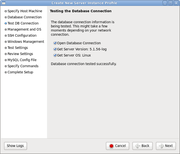 MySQL Workbench サーバーインスタンス追加テスト